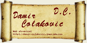 Damir Čolaković vizit kartica